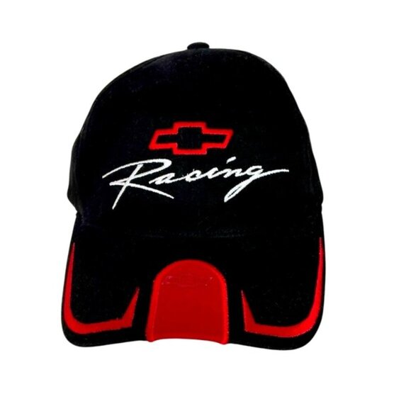 NASCAR Chevrolet Racing Cap Trucker Baseball Hat Black Red Unisex Adult One SZ - Picture 4 of 16